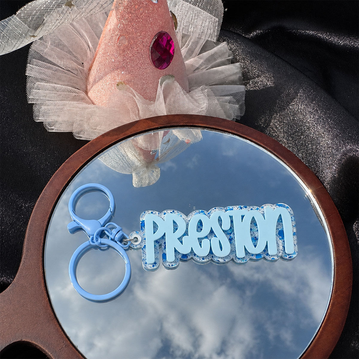 Custom Name Acrylic Keychain P - Initial Ring Custom review and price